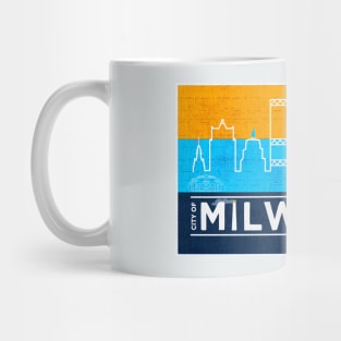 MKE Flag & City Skyline • Milwaukee, WI Mug